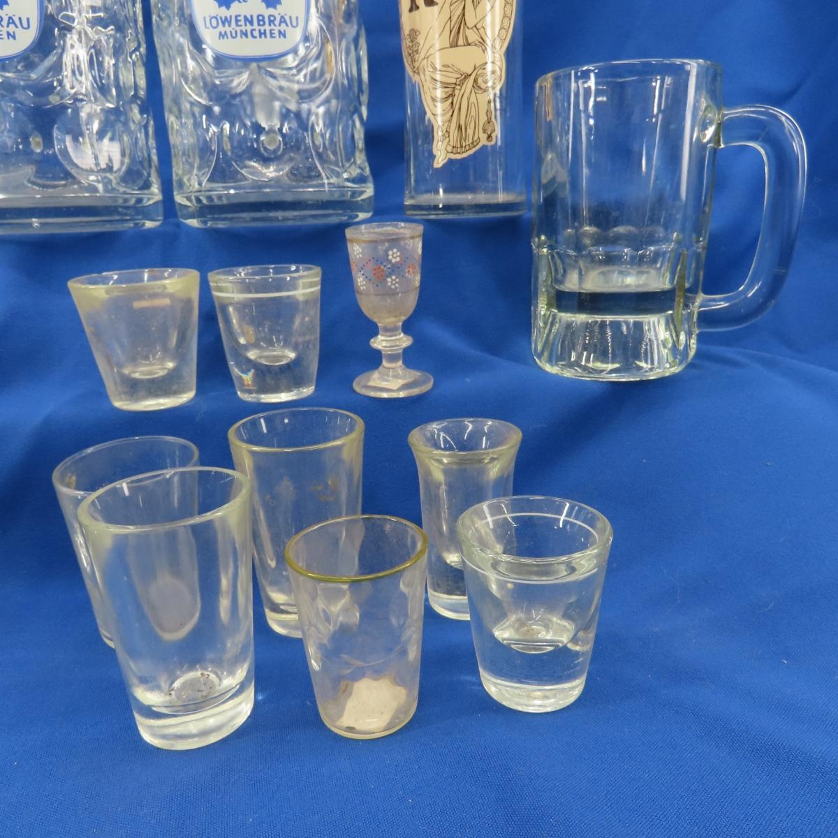 1 Liter Lowenbrau Steins and Other Bar Ware