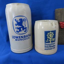 Foreign Beer Steins and Bar Ware