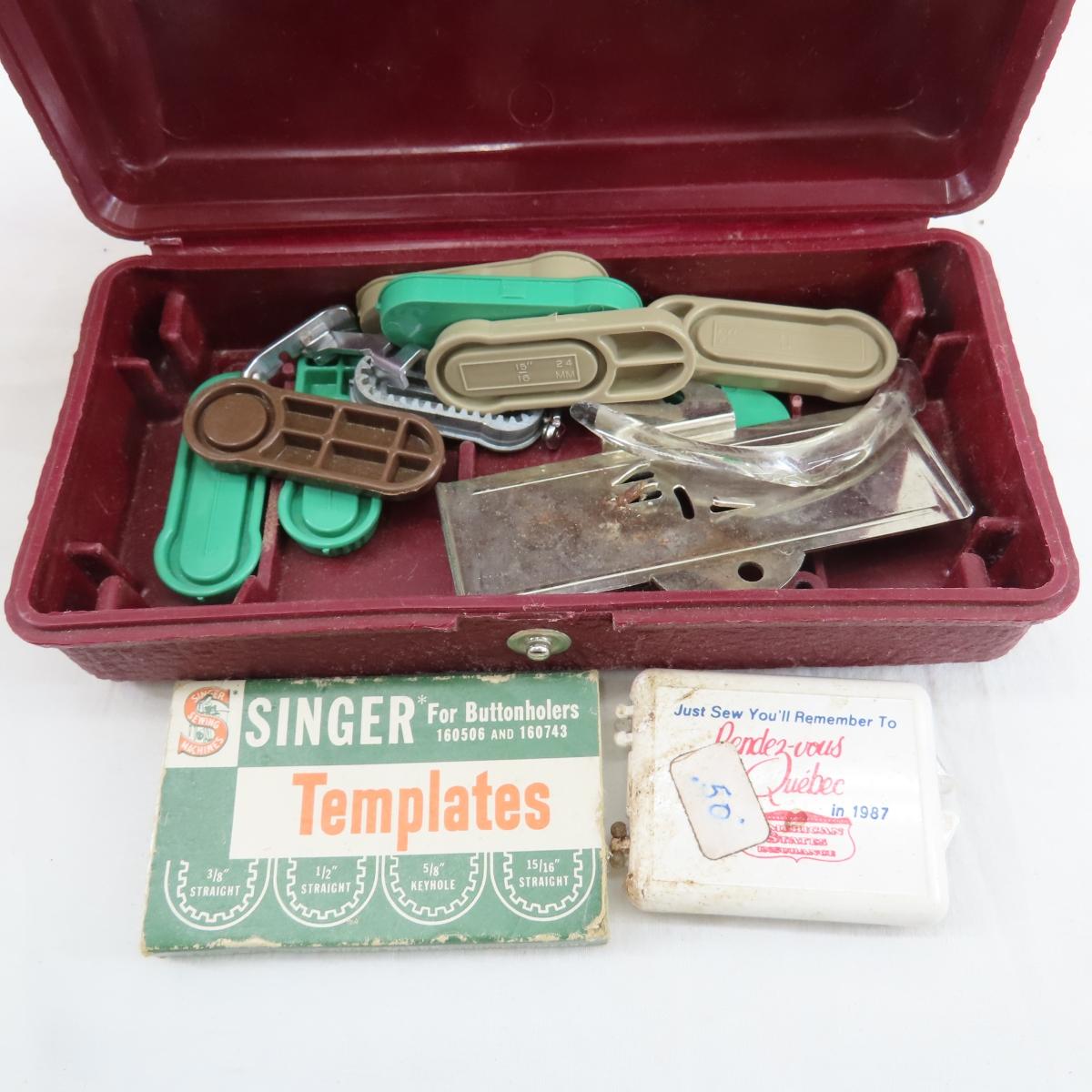 Vintage Sewing Notions, Machine Parts, Buttons