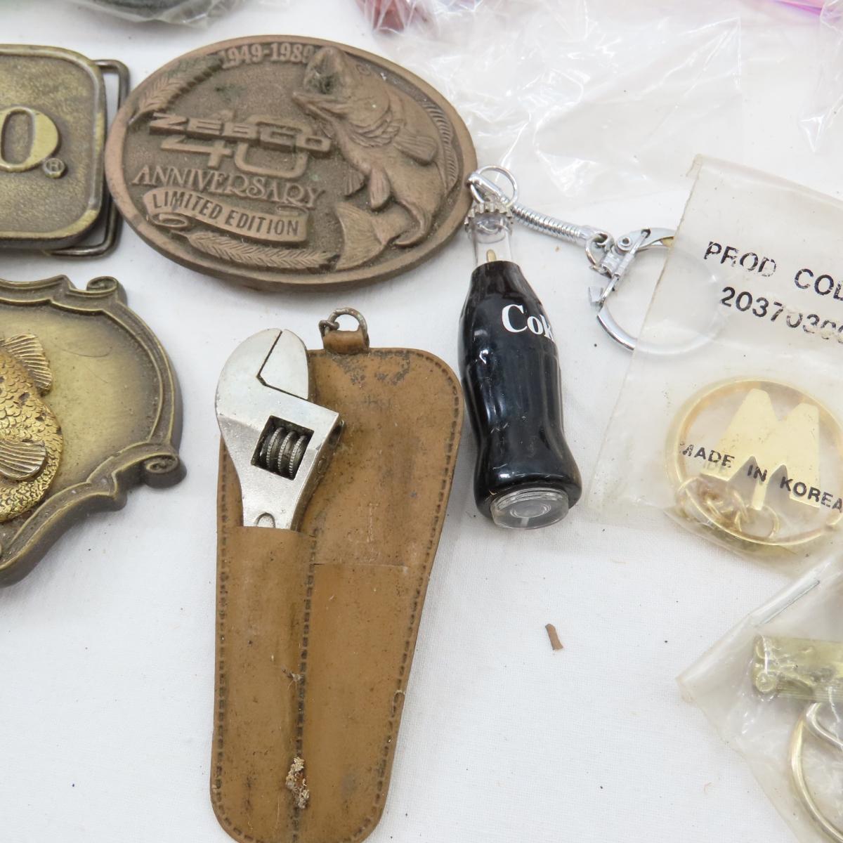 Keychains, Belt Buckles, Fishing Items & More