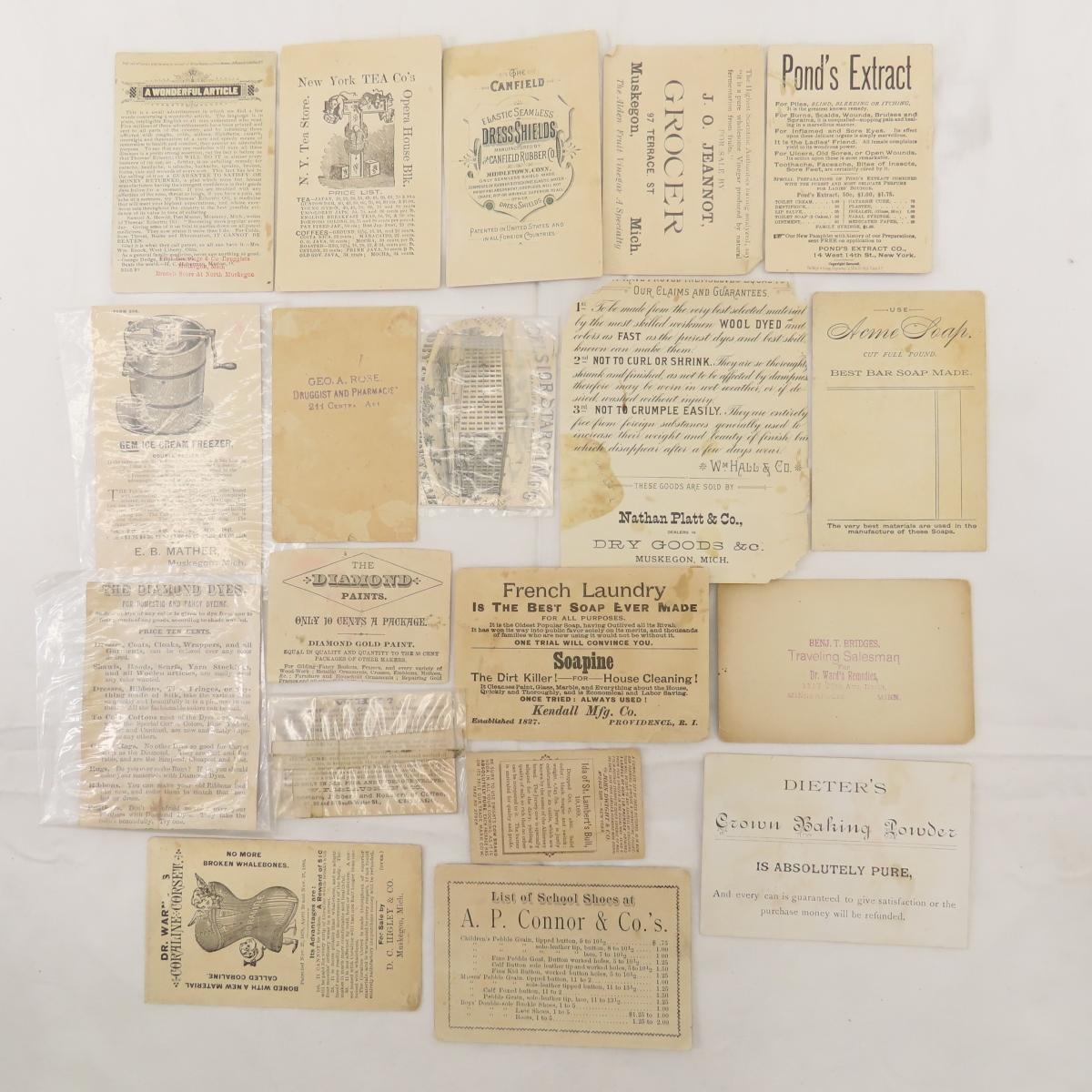 Antique Trade Cards, Tobacco Cards and Ephemera