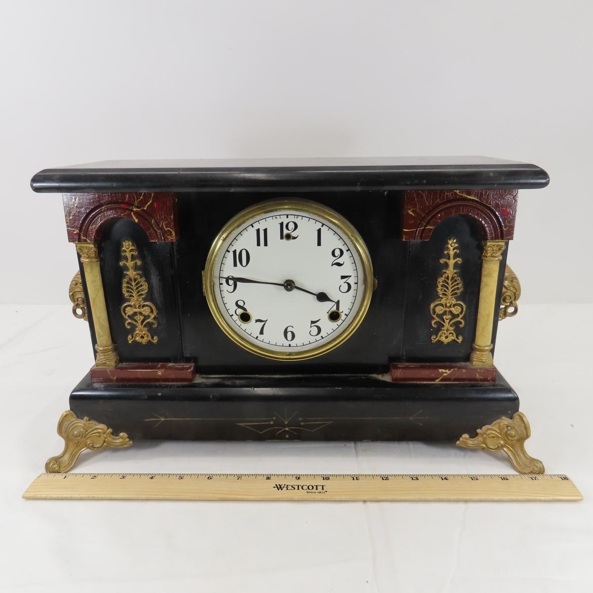 Antique Gilbert Mantle Clock for Repair & More