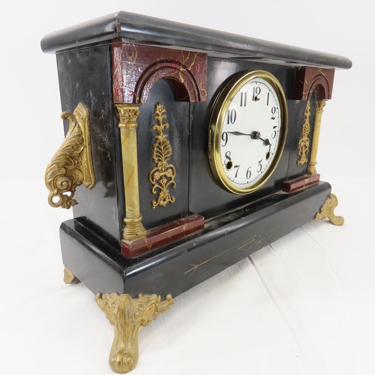 Antique Gilbert Mantle Clock for Repair & More