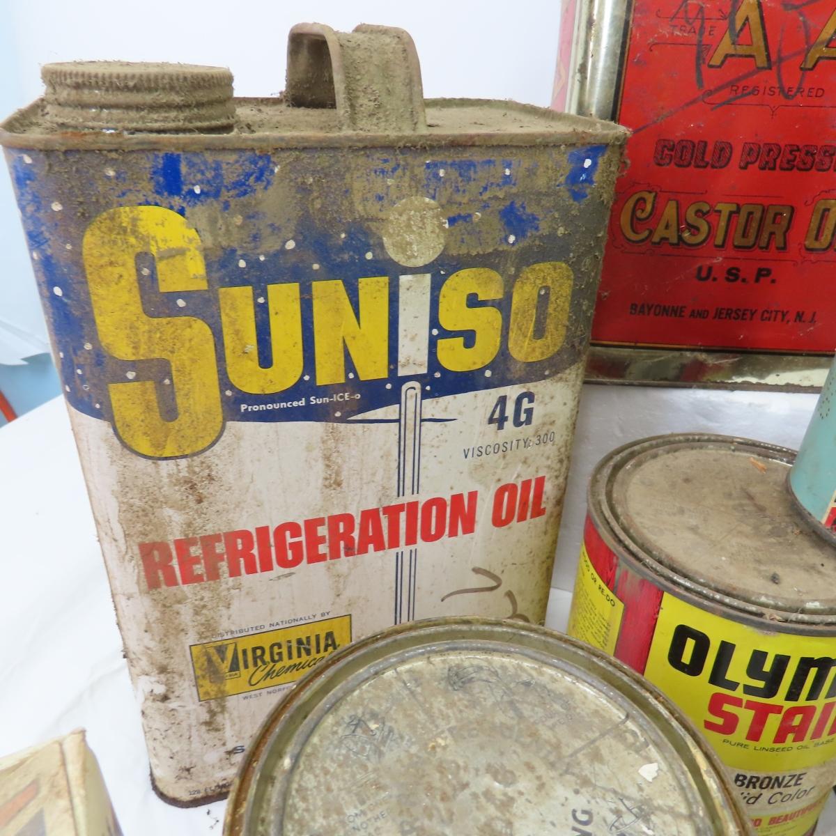 Vintage Powder Paint, Stain & Cleaning Tins
