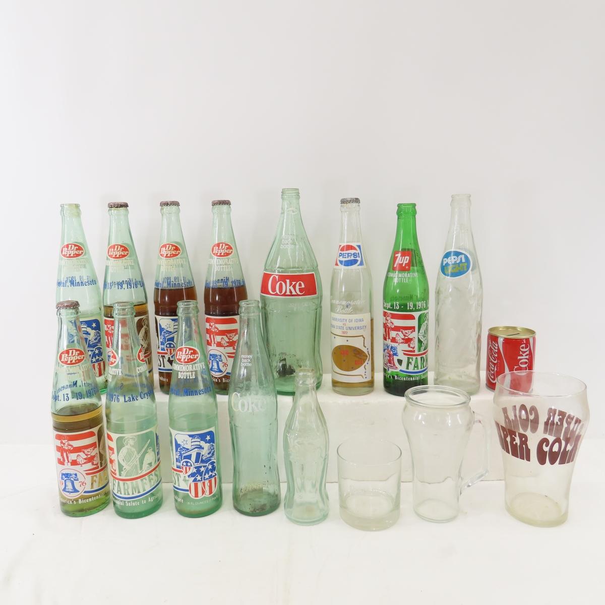 Coca-Cola, Dr. Pepper & 7-Up Bottles