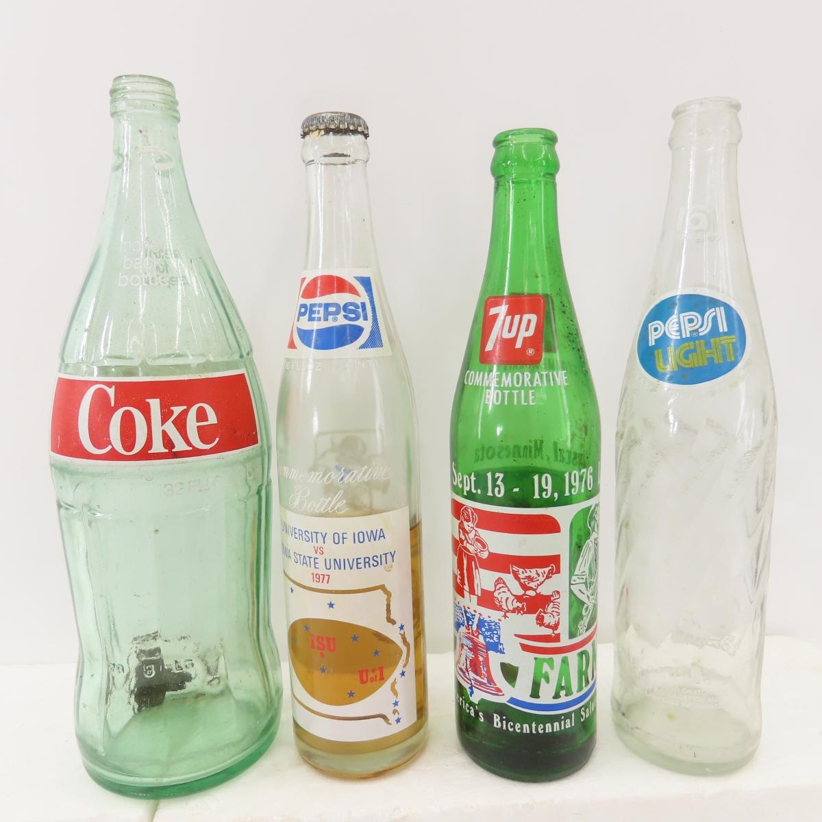 Coca-Cola, Dr. Pepper & 7-Up Bottles