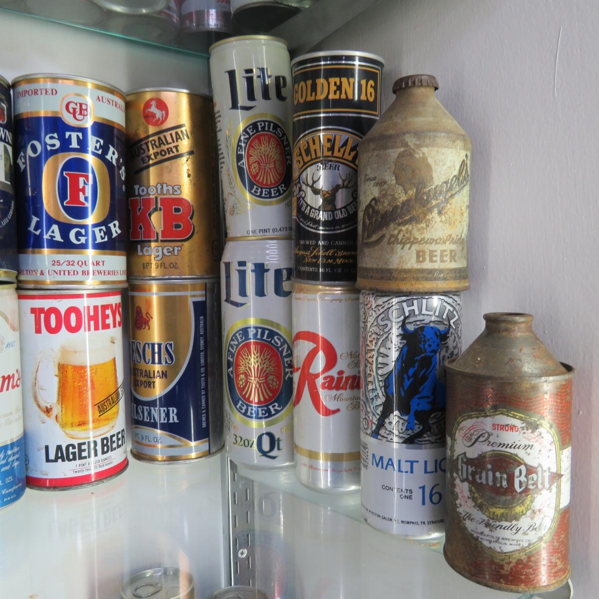 5L Beer Kegs & Vintage Beer Cans
