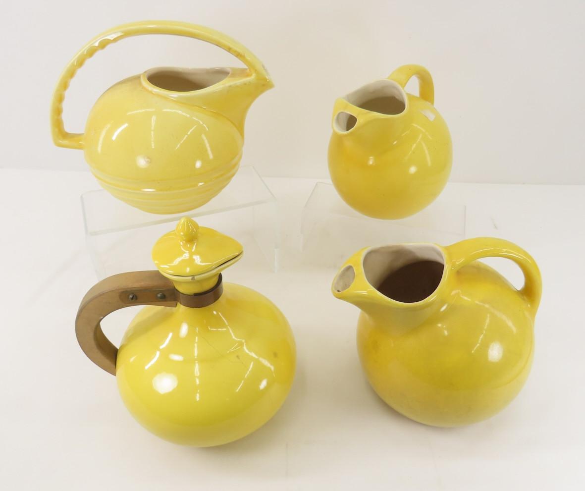 4 Red Wing Yellow Pitchers