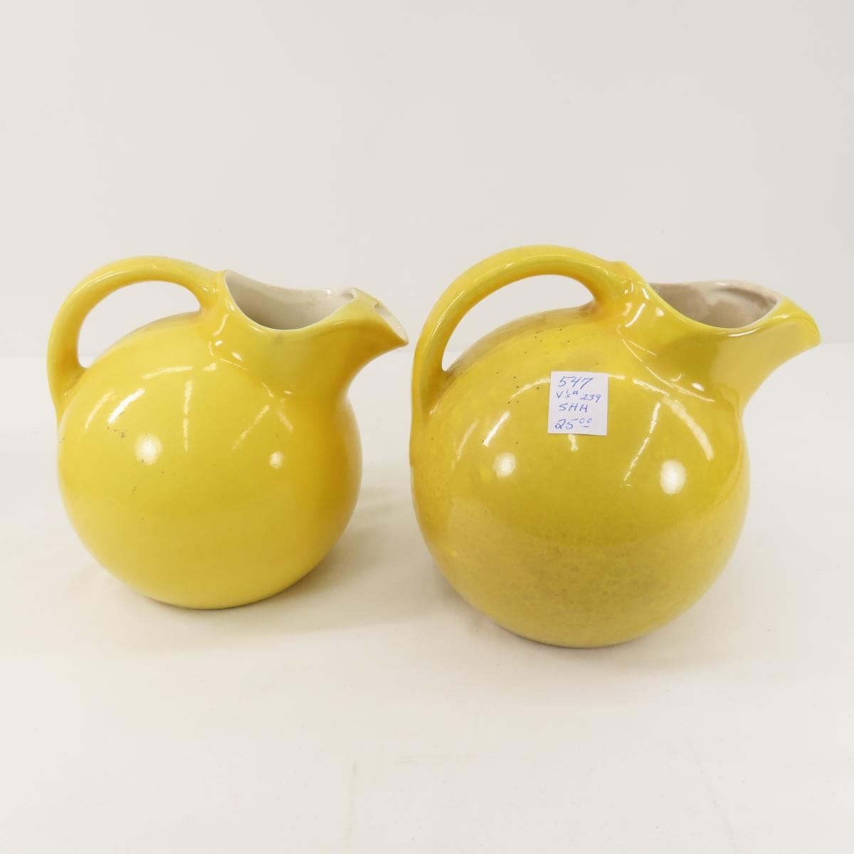 4 Red Wing Yellow Pitchers