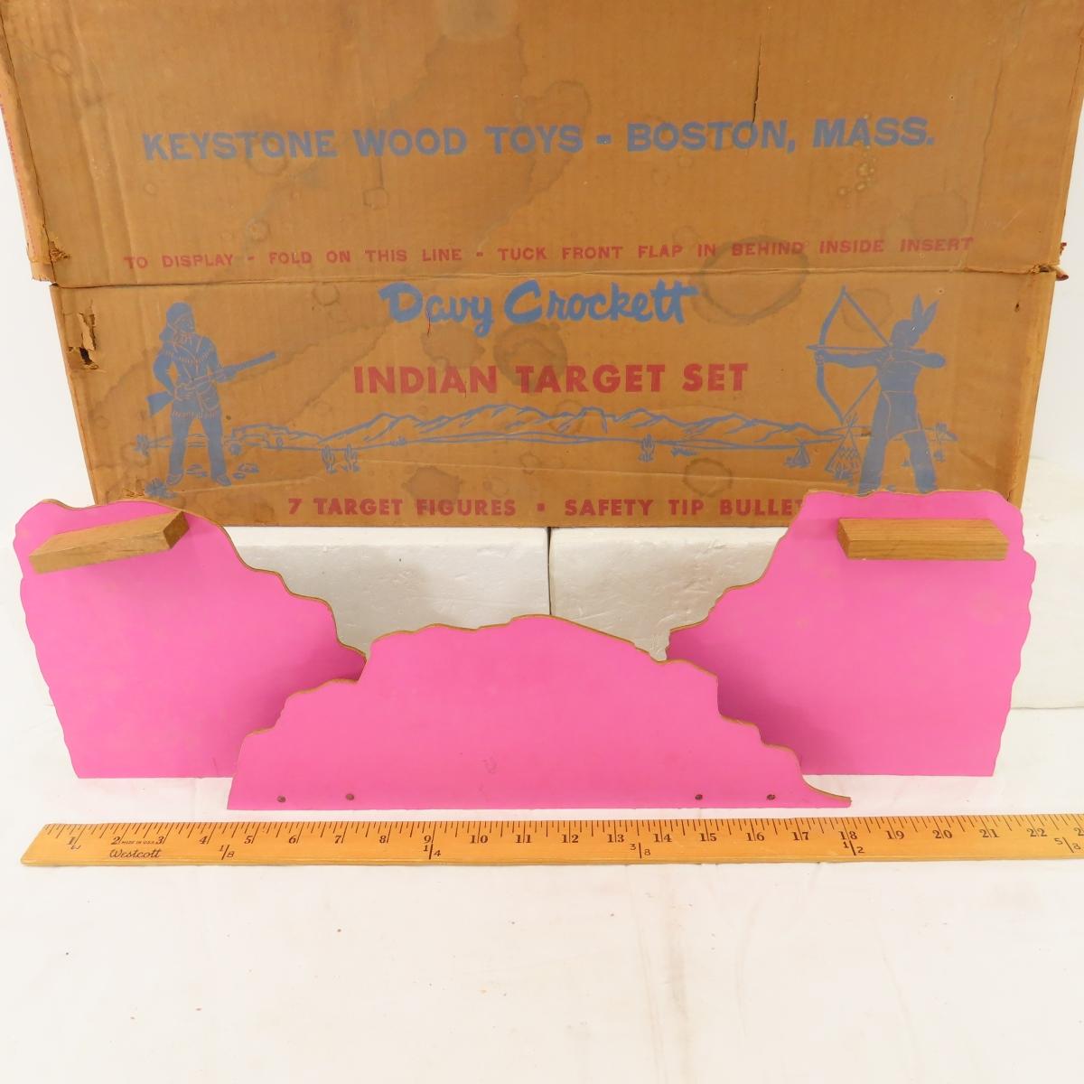 Davy Crockett Indian Target Set in Original Box