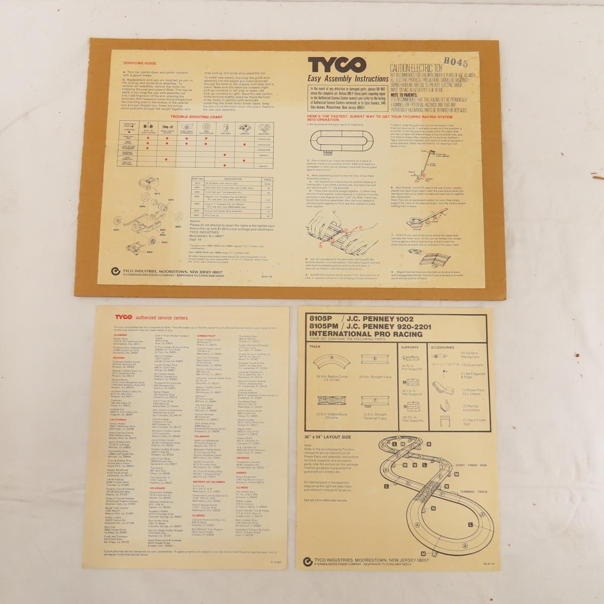 1975 TycoPro International Pro Racing Set No 8105
