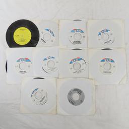 Collection of 45's and misc records