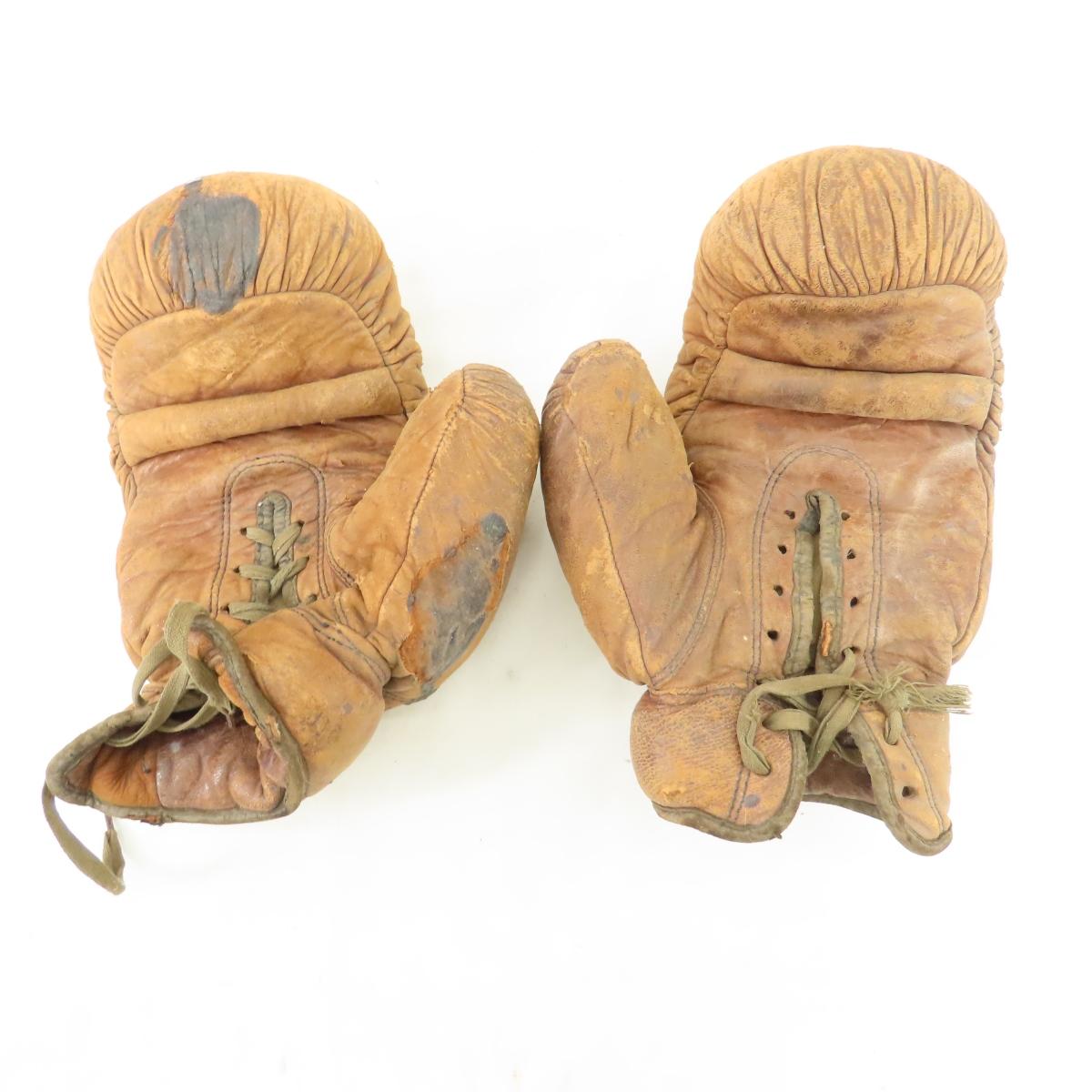 Vintage Boxing Gloves, Sports Cards, Cup & More