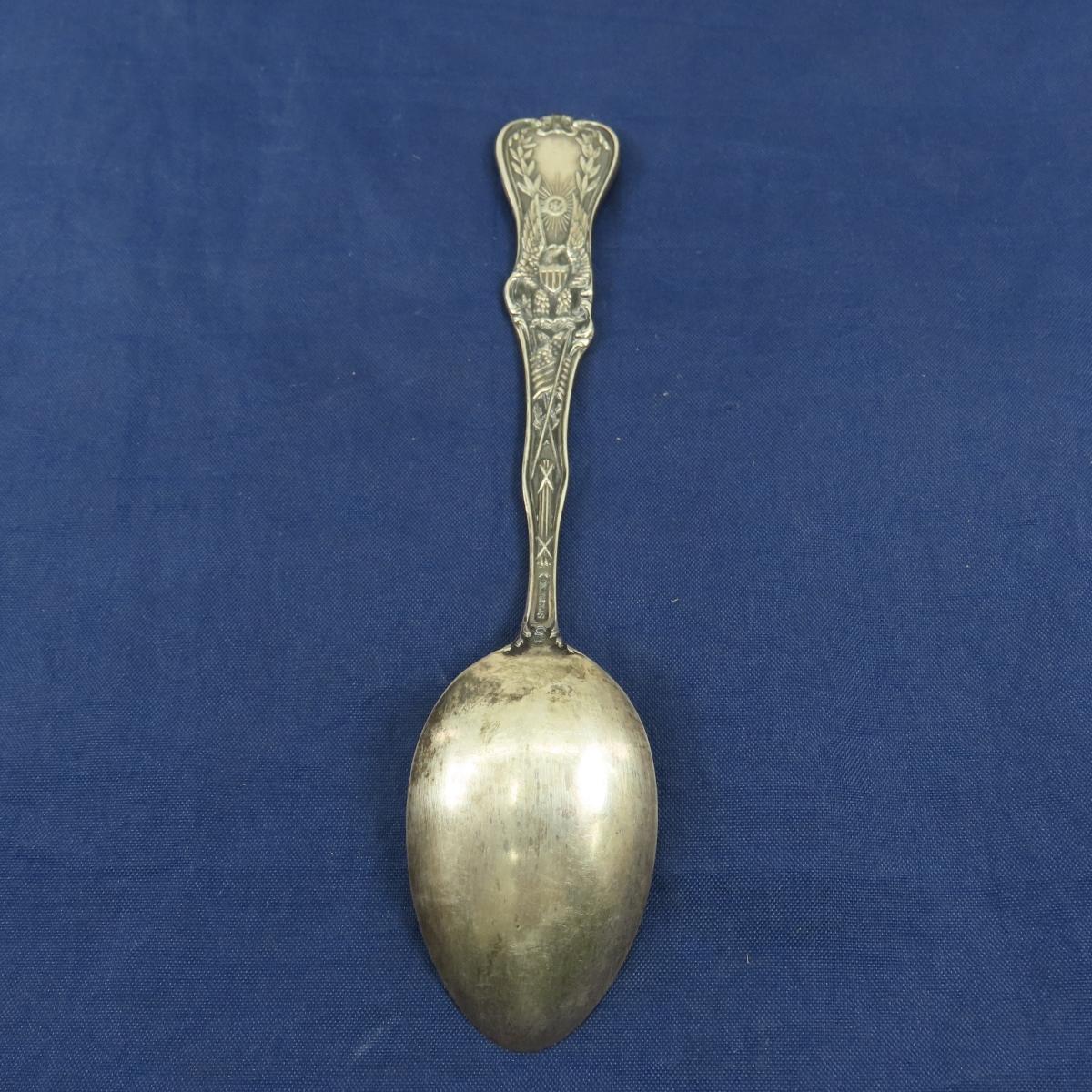 4 Sterling Souvenir Spoons-Native American, ND, MN
