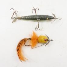 2 Vintage South Bend Lures, Panatella Minnow