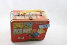 1965 Thermos Brand Peanuts Metal Lunchbox