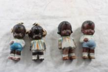 Black Americana 4 Frozen Charlotte Figurines