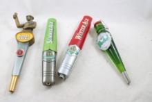 4 Collectible Beer Handle Taps