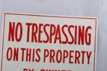 No Trespassing Metal Sign Berg Equipment