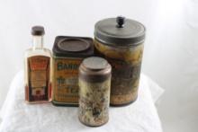 Antique Tins, Foster's Imitation Strawberry Bottle