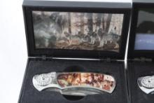 3 Collector Knives Wolf,  Wolves &  Polar Bear