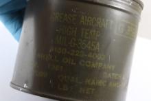Military Shell Oil Aircraft Grease Key Wind Can