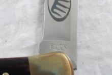 Buck Folding Knife #110 C w/Leather Sheath