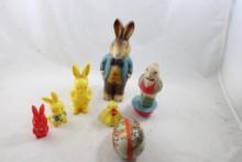 Celluloid, Plastic, Cardboard Rabbit Collection