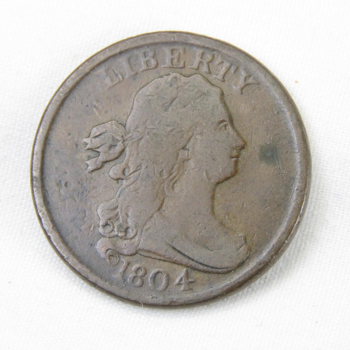 1804 Draped Bust Half Cent