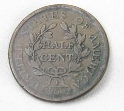 1804 Draped Bust Half Cent