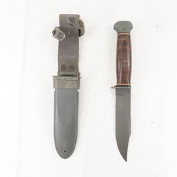 USN MARK 1 Pal RH35 knife with scabbard