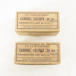 Ammunition 150 rounds Cal .30 M1 & 50 dummy