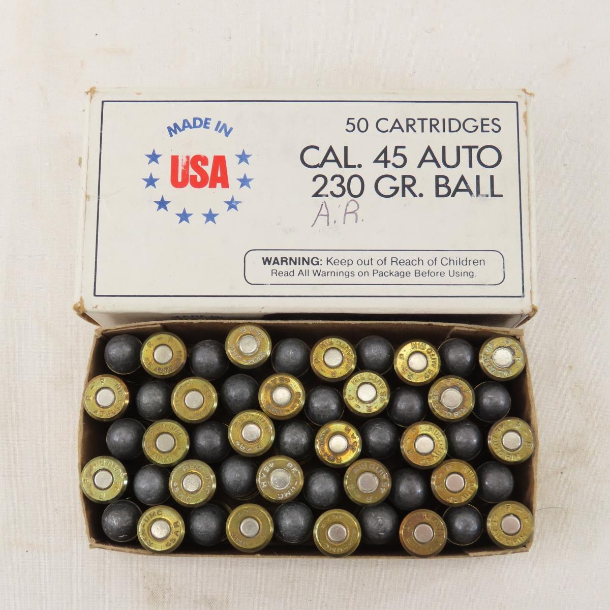 Ammunition 175 rounds mixed .45 Auto