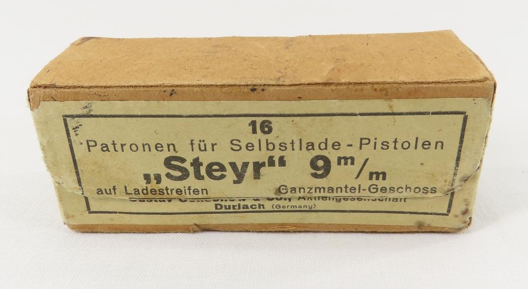 Ammunition Sealed box of 16 rounds Steyr 9mm