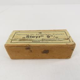 Ammunition Sealed box of 16 rounds Steyr 9mm