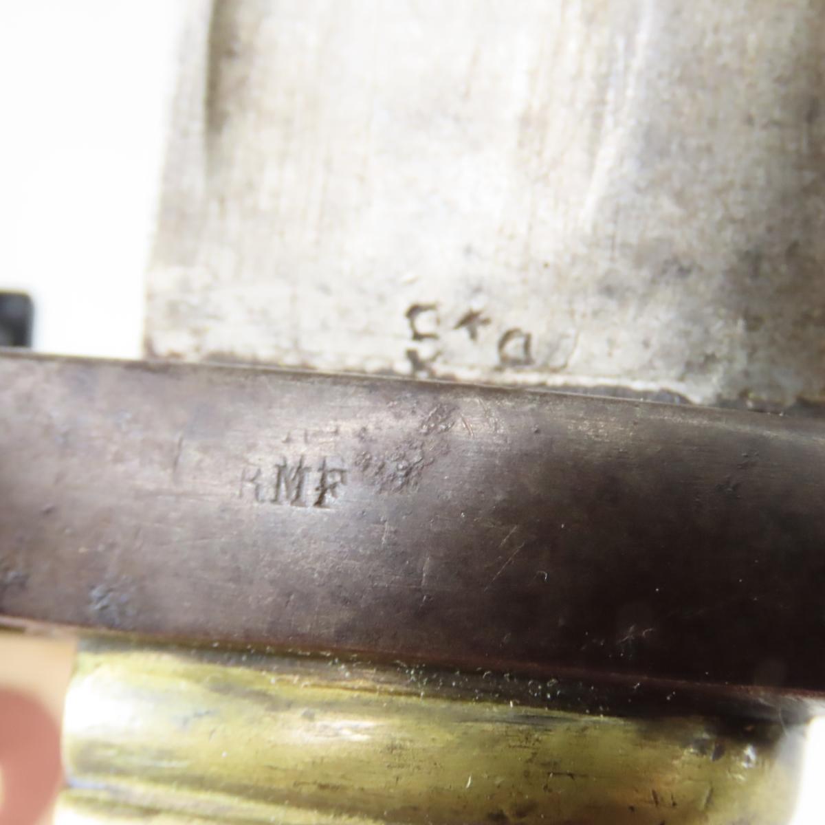 French M 1866 bayonet with sheath