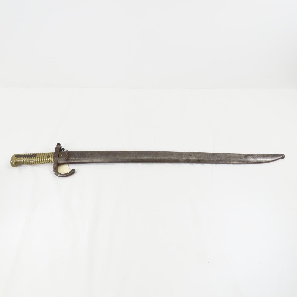 French M 1866 bayonet with sheath