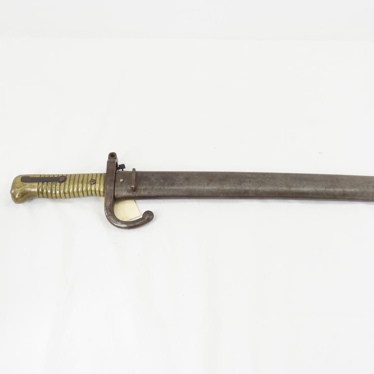 French M 1866 bayonet with sheath