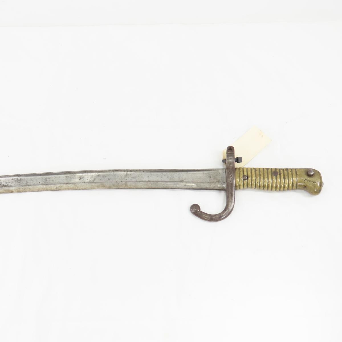 French M 1866 bayonet with sheath
