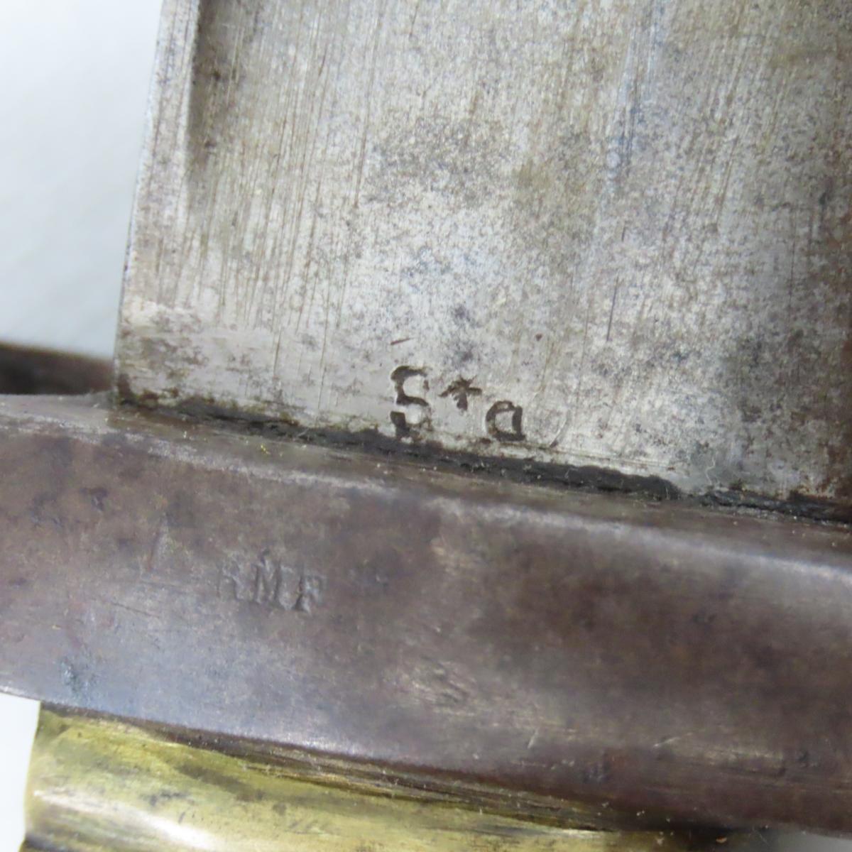 French M 1866 bayonet with sheath