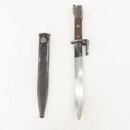 Belgium FN type A bayonet with scabbard