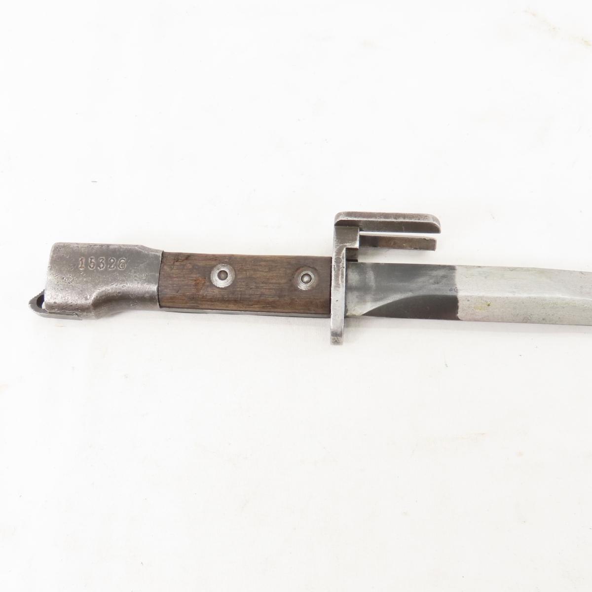 Belgium FN type A bayonet with scabbard