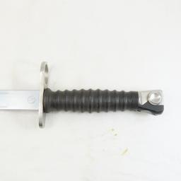 Swiss Army Bayonet & Scabbard with Leather Frog