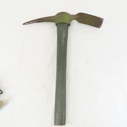 WWII Pick Mattock with belt case