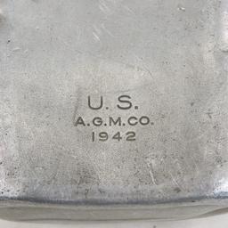Experimental canteen cover with 1942 US canteen