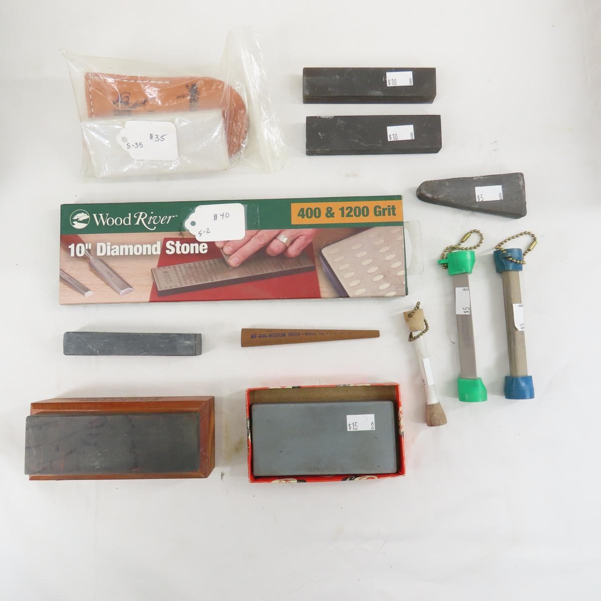 Large Collection of Knife Sharpening Supplies