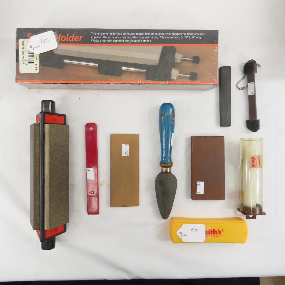 Large Collection of Knife Sharpening Supplies