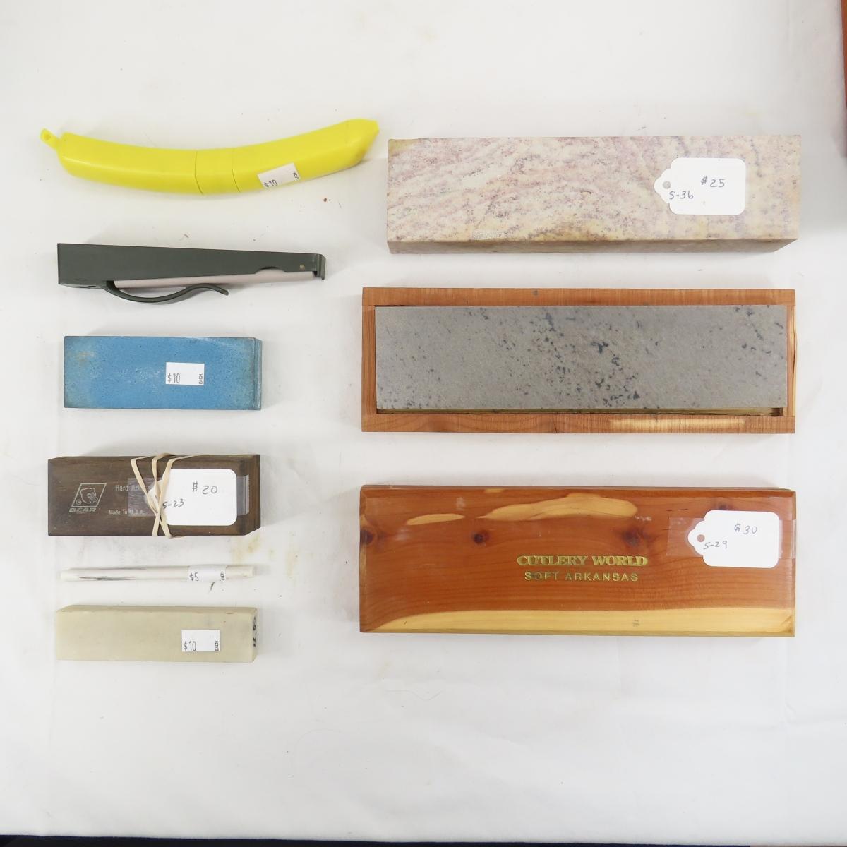 Large Collection of Knife Sharpening Supplies