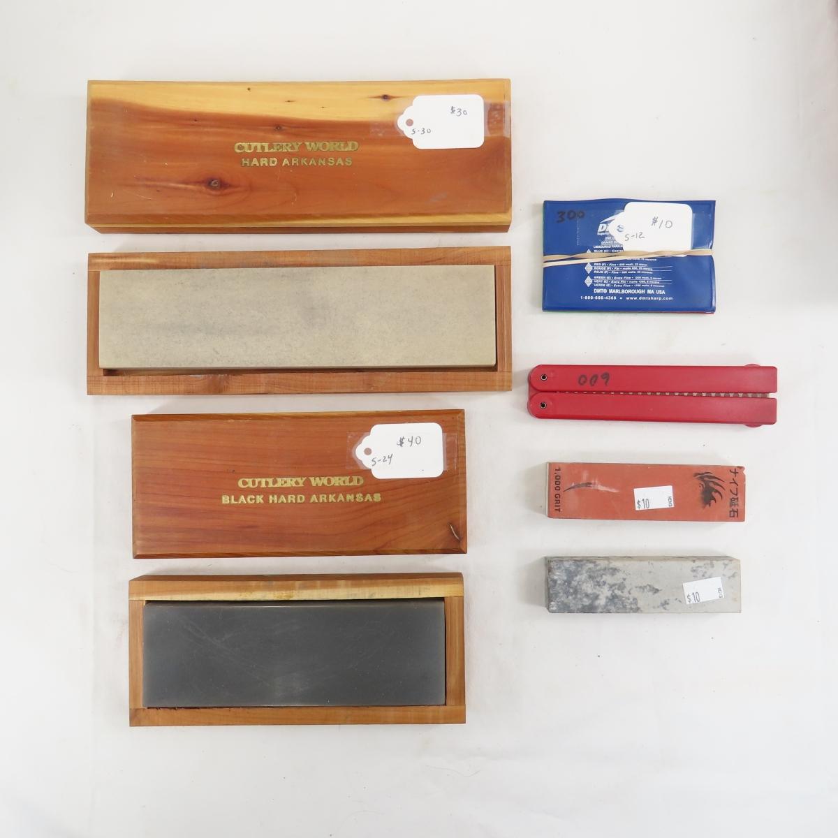 Large Collection of Knife Sharpening Supplies