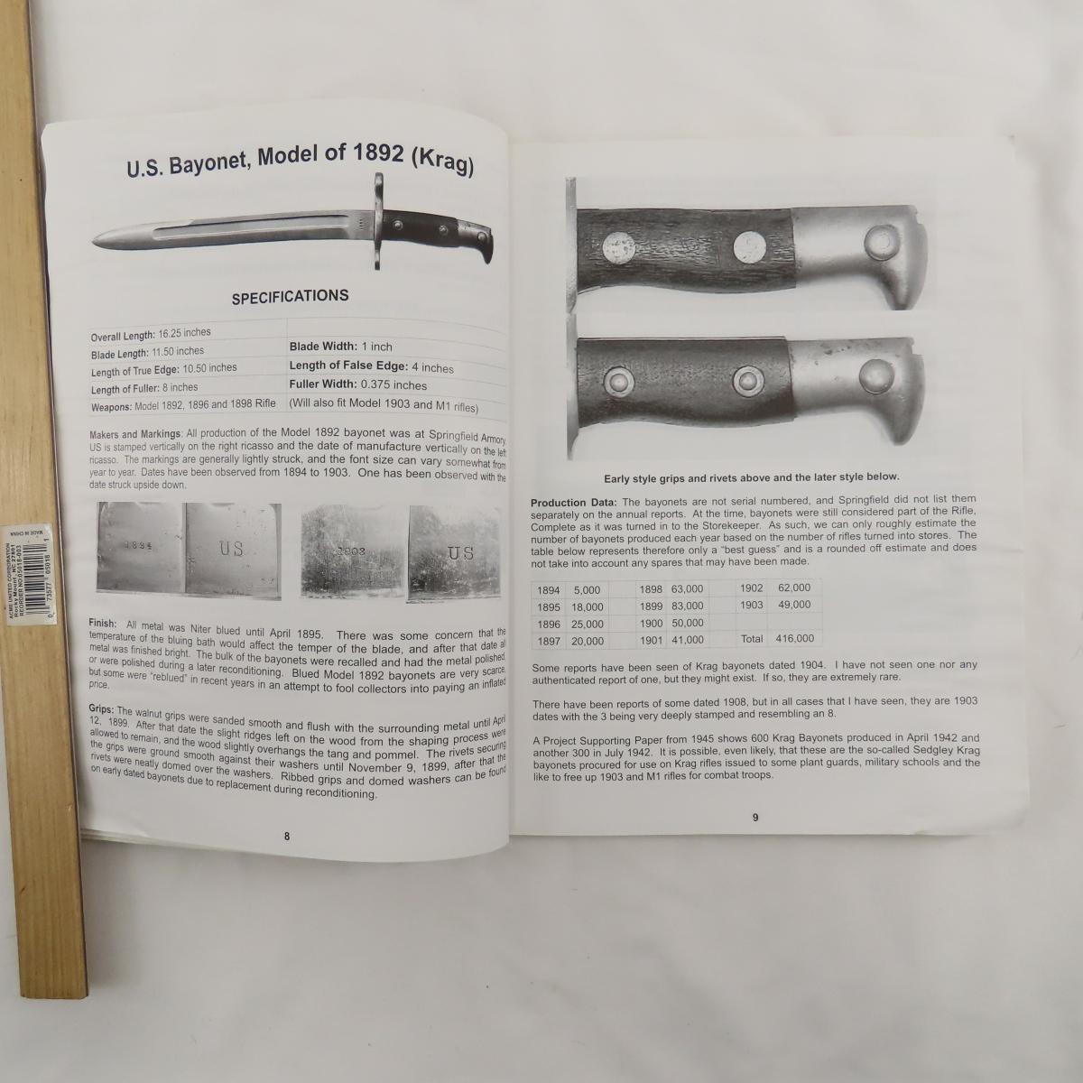 U.S. KNIFE BAYONETS & SCABBARDS book